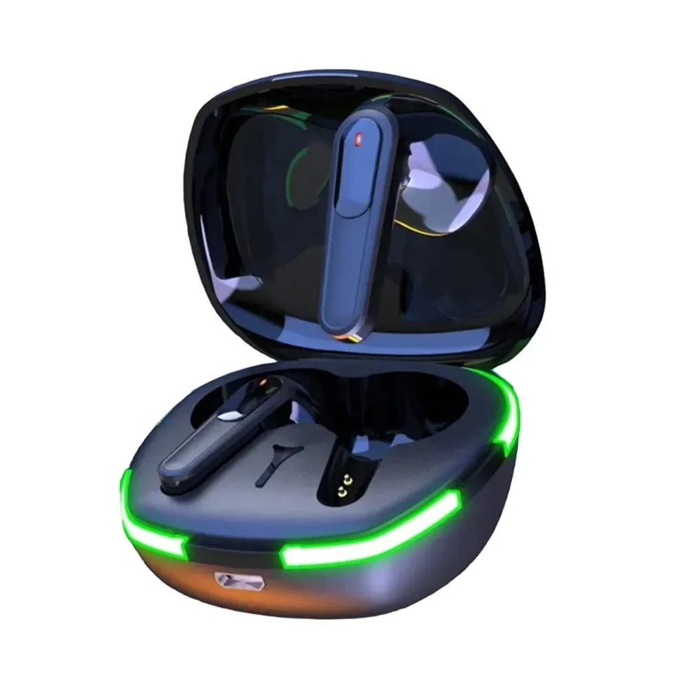 Premium Gaming Style Wireless Bluetooth Earbuds with LED Charging Case